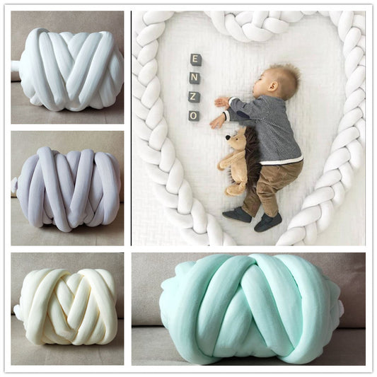 Anti-Collision Strip Single 5cm Thick Suede Cotton Bed Crib DIY Winding