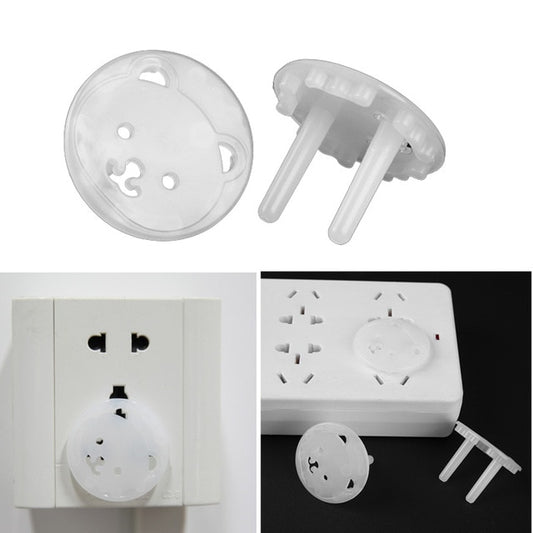 5pcs Bear EU Power Socket Electrical Outlet Cover Protection Children Baby Safety Anti Electric Shock Plugs Protector Cover